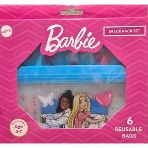Mattel Barbie Reusable Snack Bags